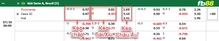 Fb88 bảng kèo trận đấu Fluminense vs Ceara