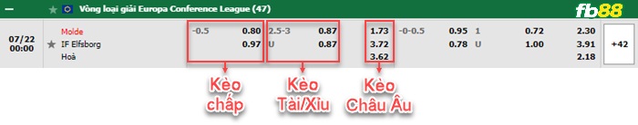 Fb88 bảng kèo trận đấu Molde vs Elfsborg