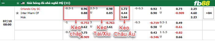 Fb88 bảng kèo trận đấu Orlando City vs Inter Miami