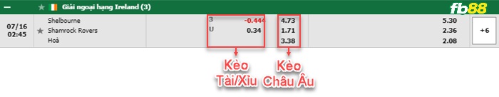 Fb88 bảng kèo trận đấu Shelbourne vs Shamrock Rovers