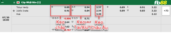 Fb88 bảng kèo trận đấu Tokyo Verdy vs Jubilo Iwata