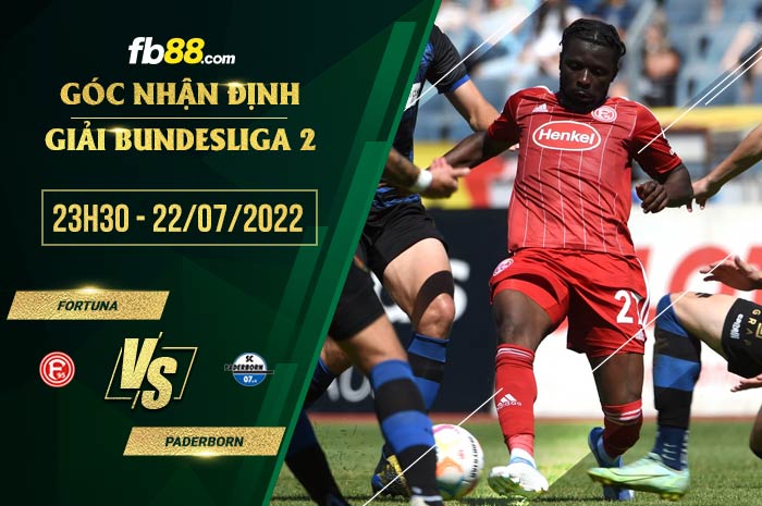 Soi kèo Dusseldorf vs Paderborn 23h30 ngày 22/7/2022