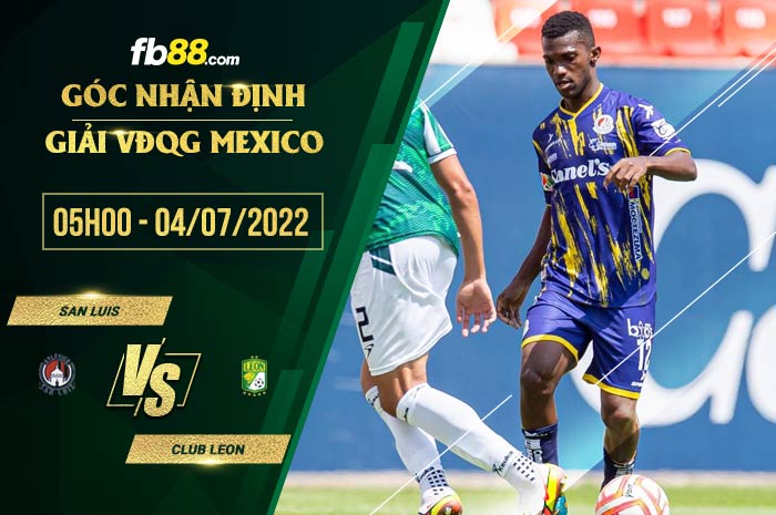 fb88-chi tiết kèo trận đấu San Luis vs Club Leon