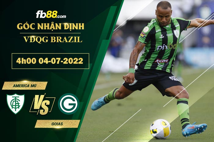 Fb88 soi kèo trận đấu America MG vs Goias