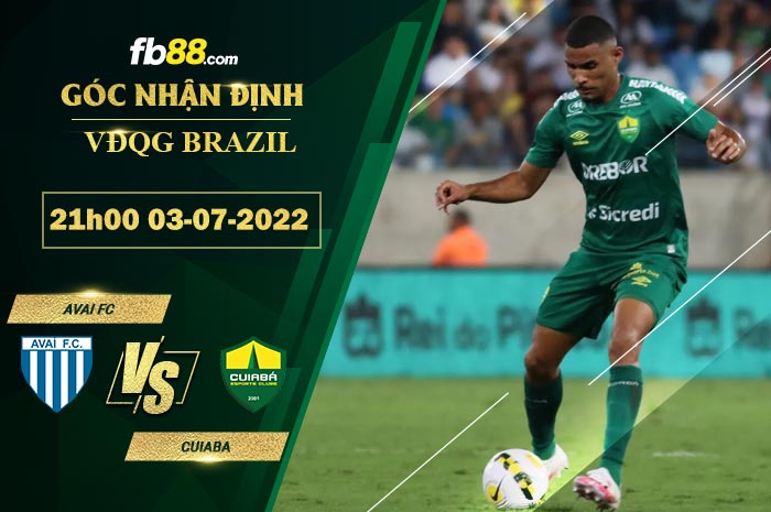 Fb88 soi kèo trận đấu Avai FC vs Cuiaba