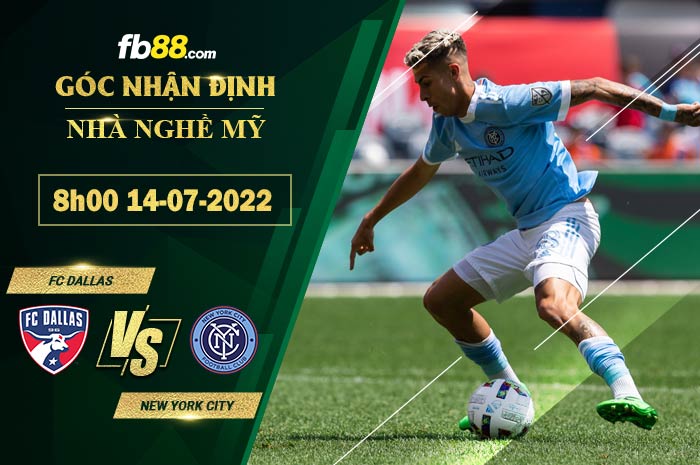 Fb88 soi kèo trận đấu FC Dallas vs New York City