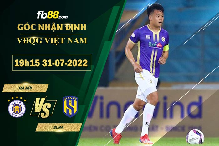 Fb88 soi kèo trận đấu Hà Nội vs SLNA