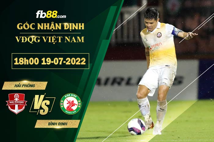 Soi kèo Hải Phòng vs Bình Định 18h00 ngày 19/7/2022