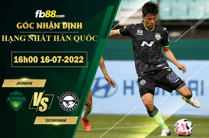 Fb88 soi kèo trận đấu Jeonbuk vs Seongnam