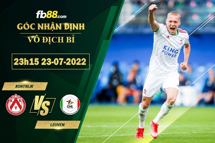 Soi kèo Kortrijk vs Leuven 23h15 ngày 23/7/2022