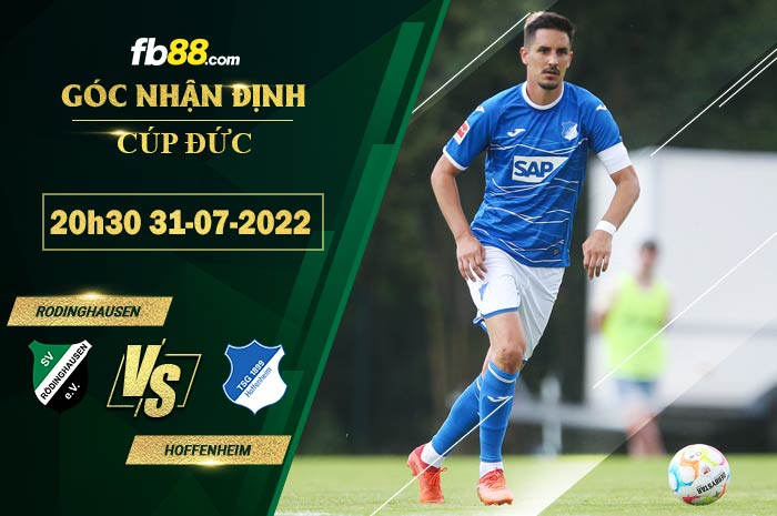 Fb88 bảng kèo trận đấu Rodinghausen vs Hoffenheim