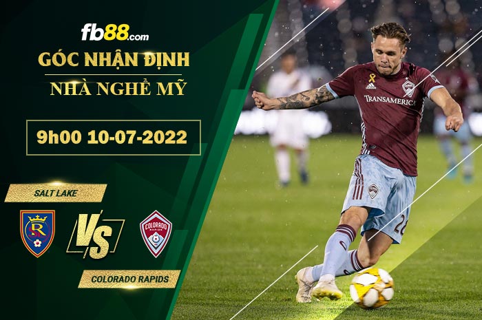 Fb88 soi kèo trận đấu Salt Lake vs Colorado Rapids