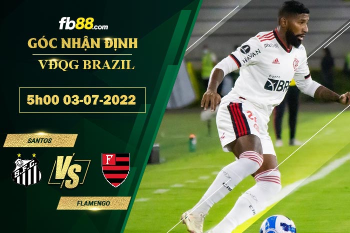 Soi kèo Santos vs Flamengo 5h00 ngày 3/7/2022