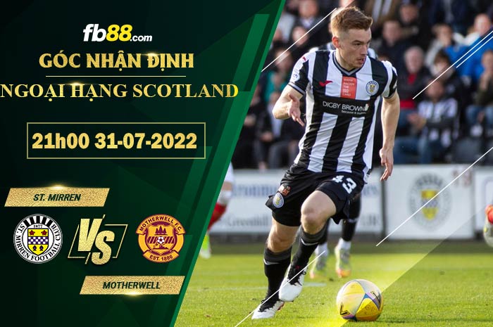 Fb88 soi kèo trận đấu St. Mirren vs Motherwell