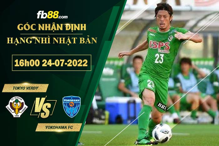 Fb88 soi kèo trận đấu Tokyo Verdy vs Yokohama FC