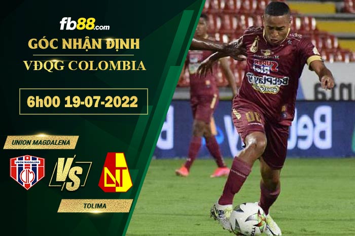 Fb88 soi kèo trận đấu Union Magdalena vs Tolima