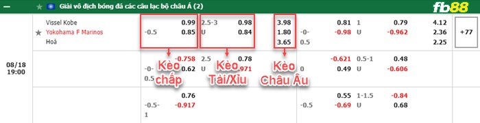 Fb88 bảng kèo trận đấu Vissel Kobe vs Yokohama F Marinos