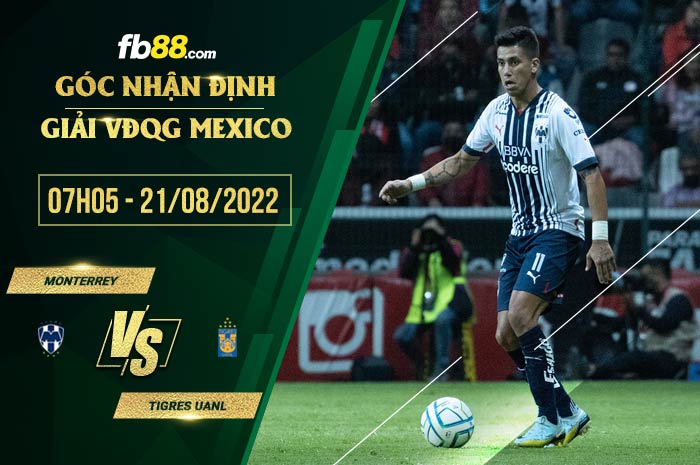 Soi kèo Monterrey vs Tigres UANL 7h05 ngày 21/8/2022