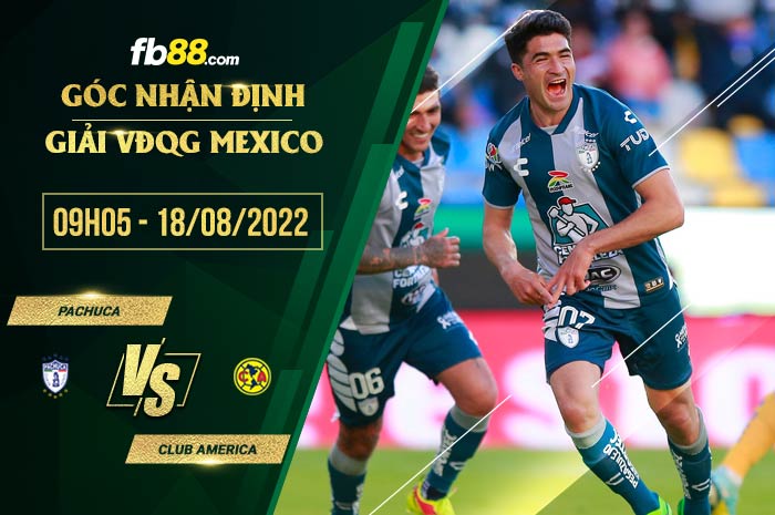 Soi kèo Pachuca vs Club America 9h05 ngày 18/8/2022