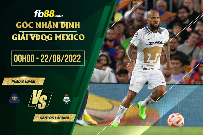 fb88-soi kèo Pumas UNAM vs Santos Laguna