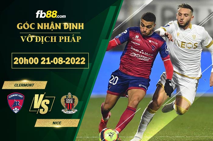 Fb88 soi kèo trận đấu Clermont vs Nice