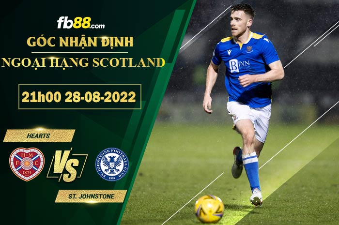 Fb88 soi kèo trận đấu Hearts vs St. Johnstone