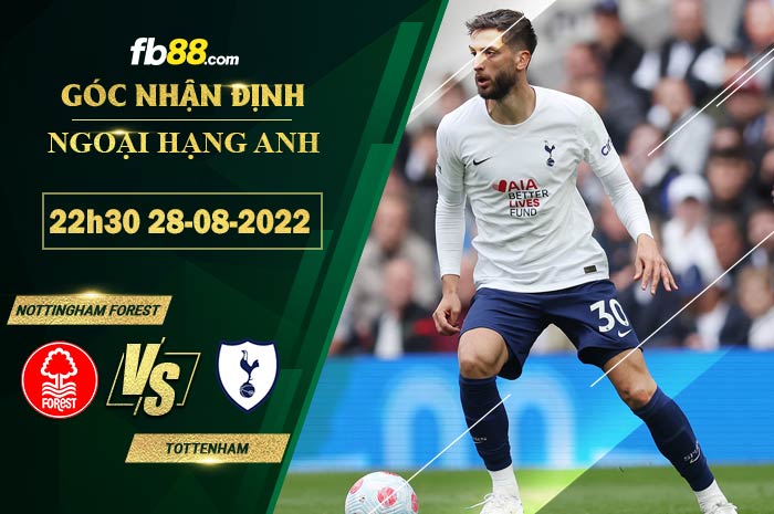 Fb88 soi kèo trận đấu Nottingham Forest vs Tottenham