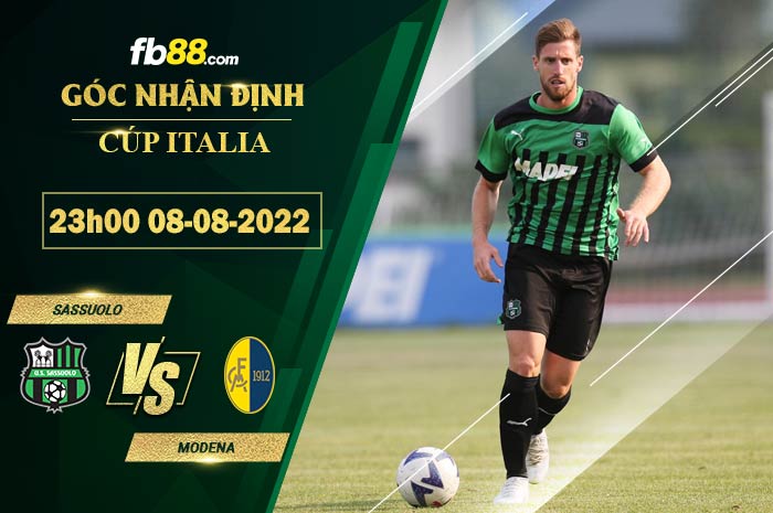 Soi kèo Sassuolo vs Modena 23h00 ngày 8/8/2022