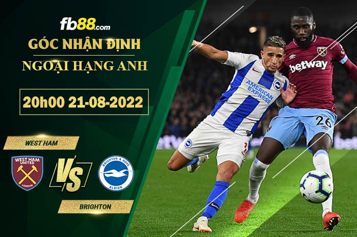 Fb88 soi kèo trận đấu West Ham vs Brighton