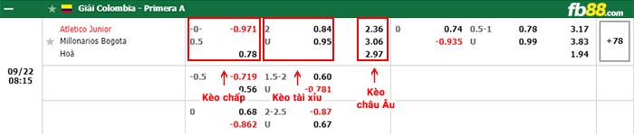 fb88-bảng kèo trận đấu Atletico Junior vs Millonarios