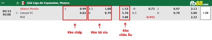 fb88-bảng kèo trận đấu Atletico Morelia vs Cancun