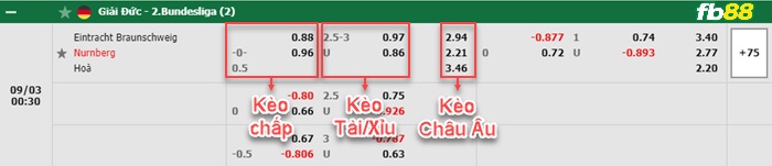 Fb88 bảng kèo trận đấu Braunschweig vs FC Nurnberg