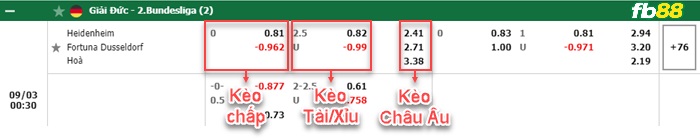 Fb88 bảng kèo trận đấu Heidenheim vs Dusseldorf