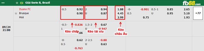 fn88-bảng kèo trận đấu Ituano vs Brusque
