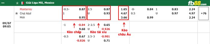 fb88-bảng kèo trận đấu Monterrey vs Cruz Azul