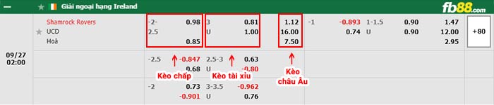 fb88-bảng kèo trận đấu Shamrock Rovers vs UC Dublin