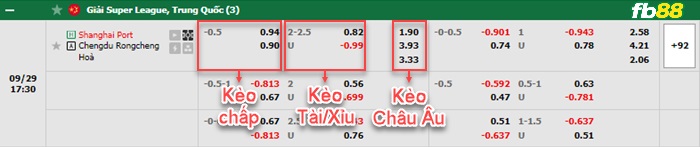 Fb88 bảng kèo trận đấu Shanghai Port vs Chengdu Rongcheng