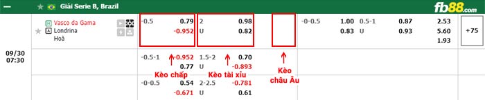 fb88-bảng kèo trận đấu Vasco da Gama vs Londrina