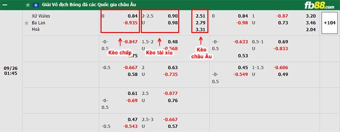 fb88-bảng kèo trận đấu Wales vs Ba Lan