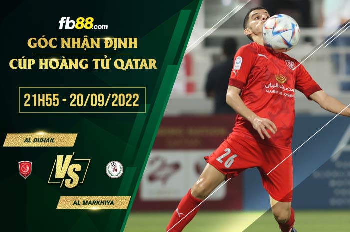 Soi kèo Al Duhail vs Al Markhiya 21h50 ngày 20/9/2022