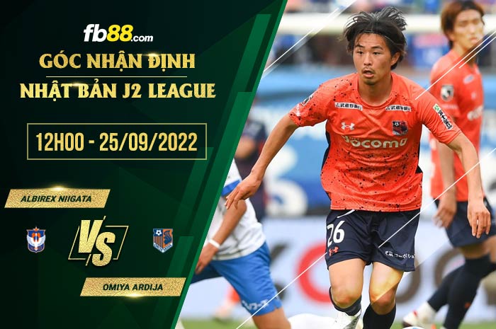 fb88-soi kèo Albirex Niigata vs Omiya Ardija