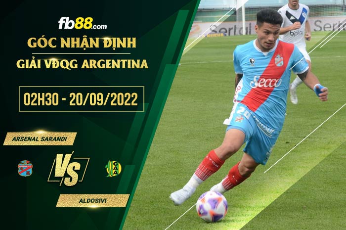 fb88-soi kèo Arsenal Sarandi vs Aldosivi