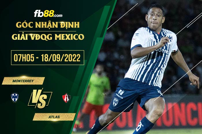 Soi kèo Monterrey vs Atlas 7h05 ngày 18/9/2022