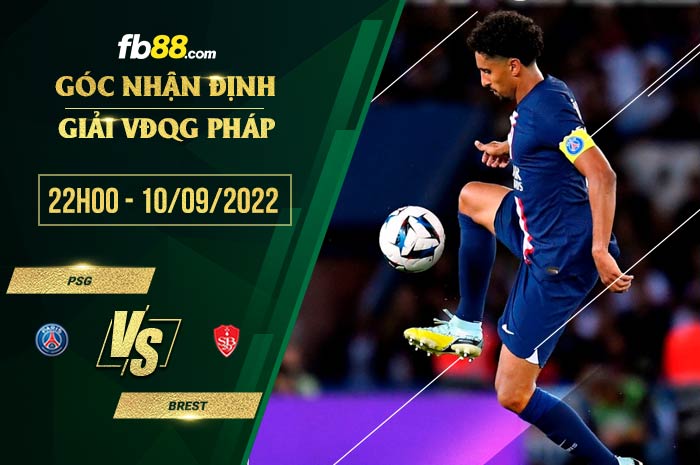 Soi kèo PSG vs Brestois 22h00 ngày 10/9/2022