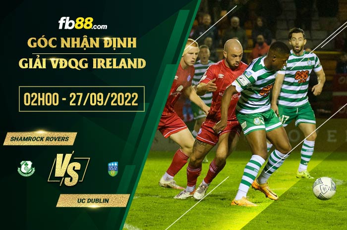 fb88-chi tiết kèo trận đấu Shamrock Rovers vs UC Dublin