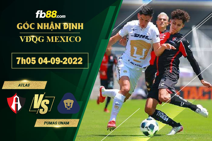 Fb88 soi kèo trận đấu Atlas vs Pumas UNAM