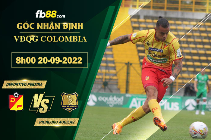 Fb88 soi kèo trận đấu Deportivo Pereira vs Rionegro Aguilas