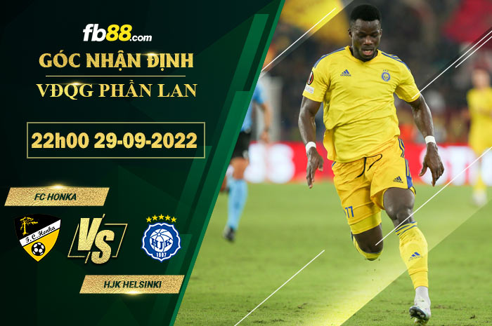 Soi kèo FC Honka vs HJK Helsinki, 22h00 ngày 29/9/2022