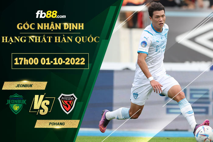 Fb88 soi kèo trận đấu Jeonbuk vs Pohang