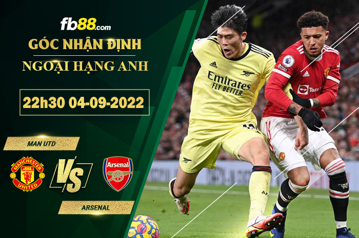 Fb88 soi kèo trận đấu Man Utd vs Arsenal